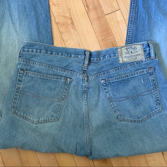 Polo Ralph Lauren 15941 Light Wash Straight Jeans - Picture 8 of 9